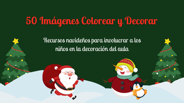 Decoración de Navidad para colorear